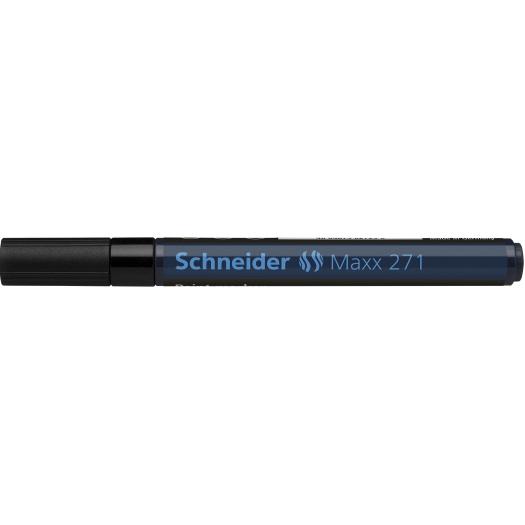 ARDEBO.de - Lack-Marker mit Rundspitze "Schneider" 1 - 2 mm schwarz