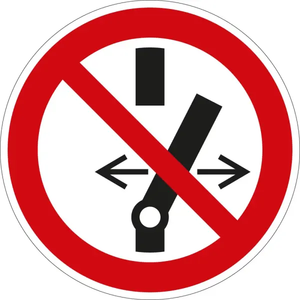 ARDEBO.de - Aufkleber mit Symbol "Nicht Schalten"