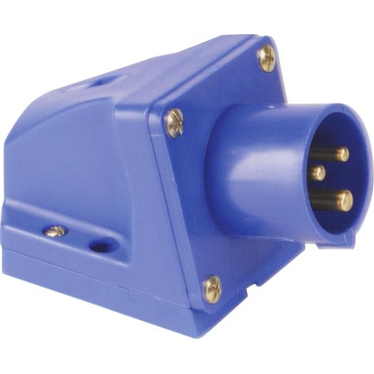 ARDEBO.de - CEE-Wandgerätestecker IP44, 3-polig, 230 V, 6 h 16 A SiRoX