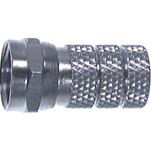 ARDEBO.de - F-Stecker mit Schraubanschluss CFS 1 für Kabel-Ø 6,5 mm