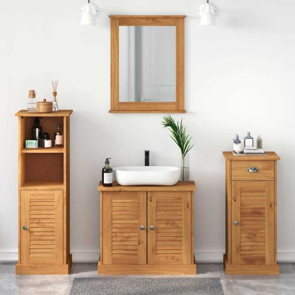 ARDEBO.de - Badezimmermöbel-Set VIGO 4 stk. Honigbraun 37 x 34 x 110 cm