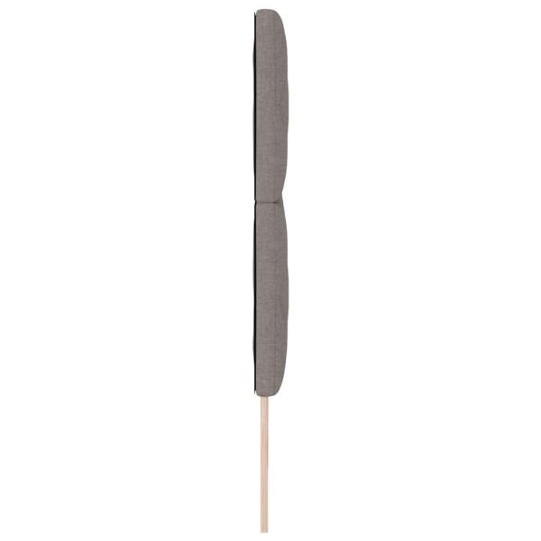 Kopfteil Taupe Stoff