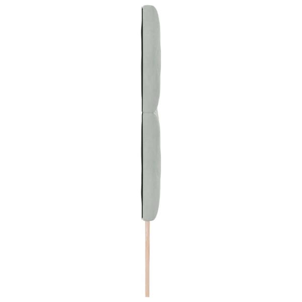 Kopfteil Hellgrau 180 cm Samt