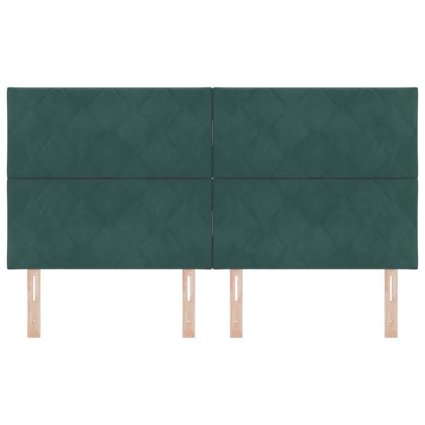 Kopfteil Dunkelgrün 180 cm Samt