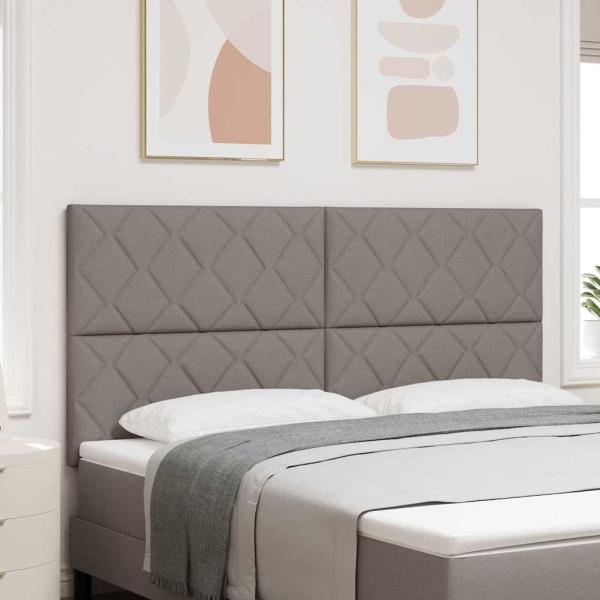 ARDEBO.de - LED Kopfteil Taupe Stoff