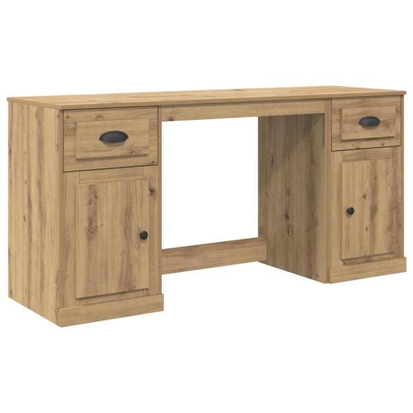 Schreibtisch mit Schrank Artisan-Eiche Holzwerkstoff
