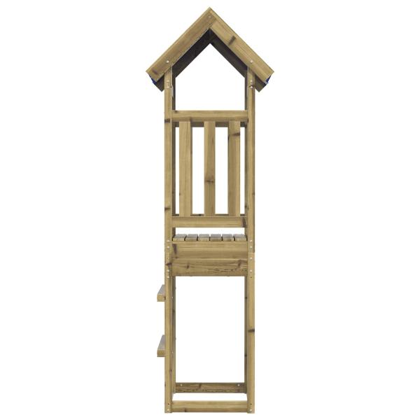 Spielturm Braun Massives impr?gniertes Holz