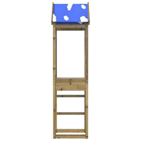 Spielturm Braun Massives impr?gniertes Holz