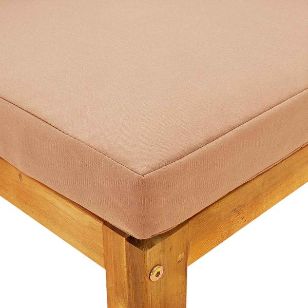 Sofa-Set 3 stk. Natur Massivholz Akazie