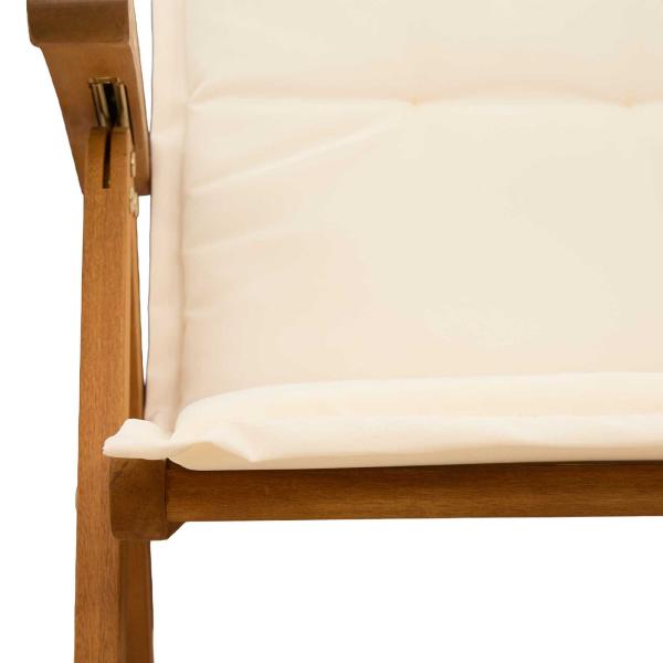 Liegest?hle f?r den Garten 6 stk. Natur Massivholz Akazie