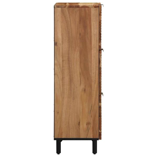 Highboard mit Regal Braun 40 x 33 x 110 cm Massivholz Mango