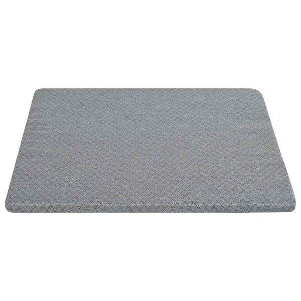 Keil Kopfkissen 69 x 64 x 19 cm Mittel Viscoschaum Grau