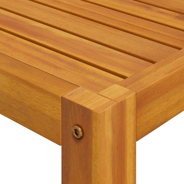 Modulares Sofa-Set mit Kissen 2 stk. Massivholz Akazie Natur