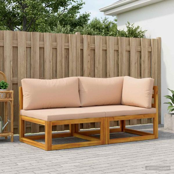 ARDEBO.de - Modulares Sofa-Set mit Polstern 2 stk. 2-Sitzer