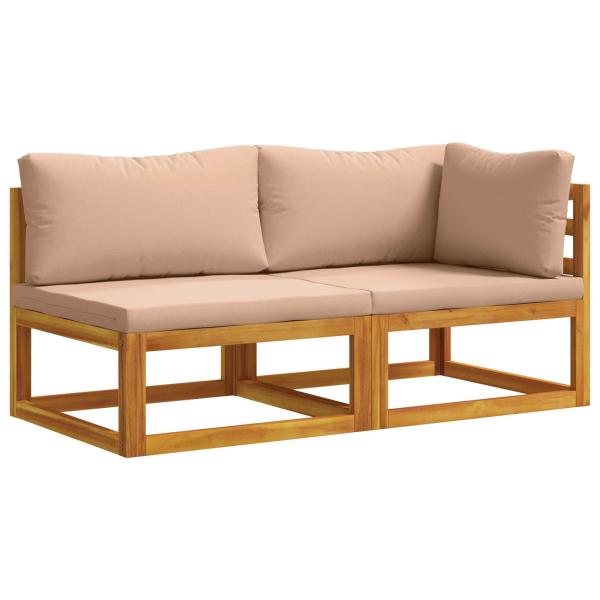 Modulares Sofa-Set mit Polstern 2 stk. 2-Sitzer
