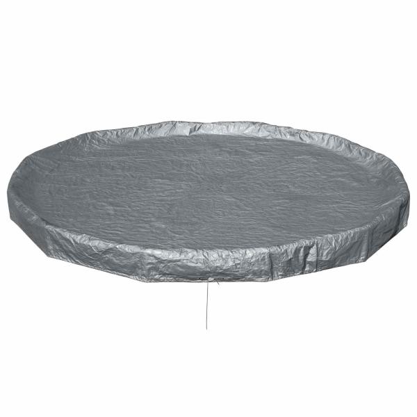 Bestway Poolabdeckung Ø3,66 m Rund Polyester Grau