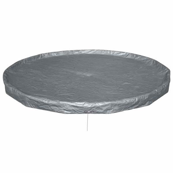 Bestway Poolabdeckung Ø4,27 m Rund Polyester Grau