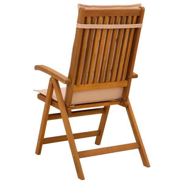 Liegest?hle f?r den Garten 2 stk. Natur Massivholz Akazie