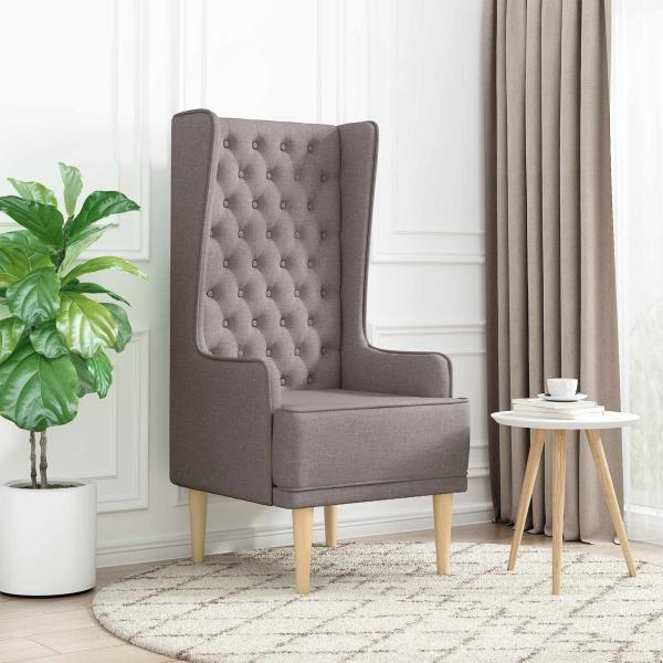 ARDEBO.de - Hochlehner Taupe Stoff
