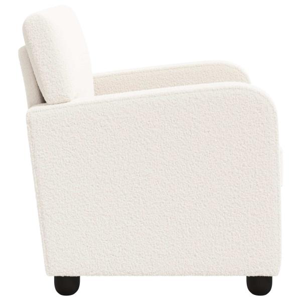 Sessel Creme Lammfell-Imitat