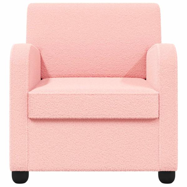 Sessel Rosa Lammfell-Imitat