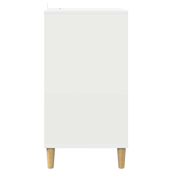 Plattenspielerst?nder Wei? 47 x 39,5 x 74,5 cm Holzwerkstoff