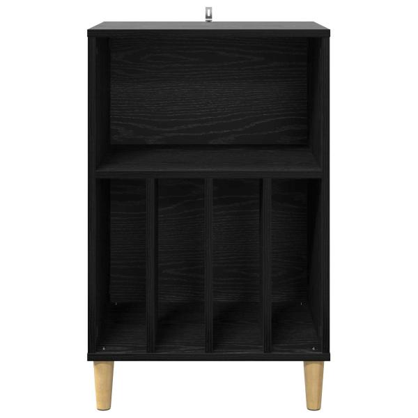 Plattenspielerst?nder Schwarz Eichen-Optik 47 x 39,5 x 74,5 cm