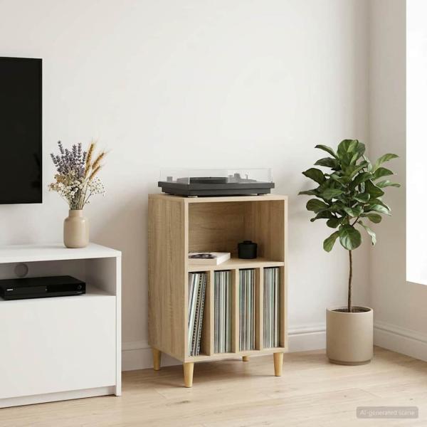 ARDEBO.de - Plattenspielerständer Sonoma-Eiche 47 x 39,5 x 74,5 cm
