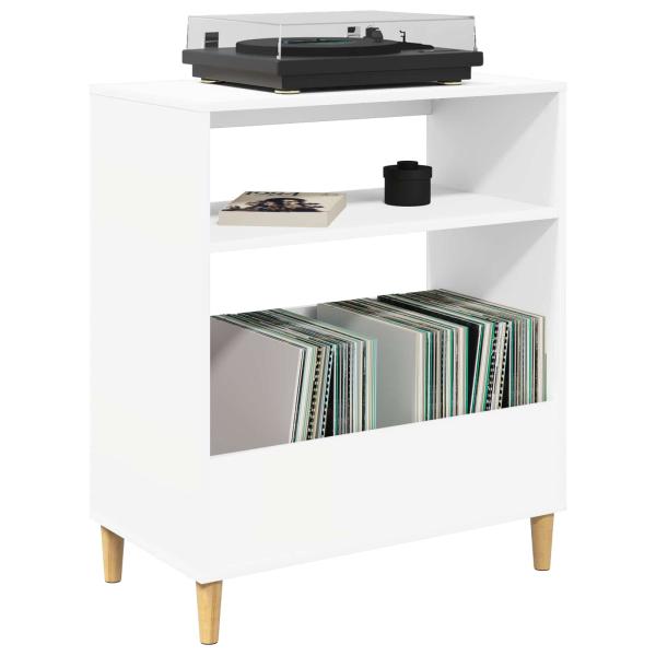 Plattenspieler Stand Wei? 71 x 39,5 x 83 cm Holzwerkstoff