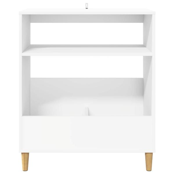 Plattenspieler Stand Wei? 71 x 39,5 x 83 cm Holzwerkstoff
