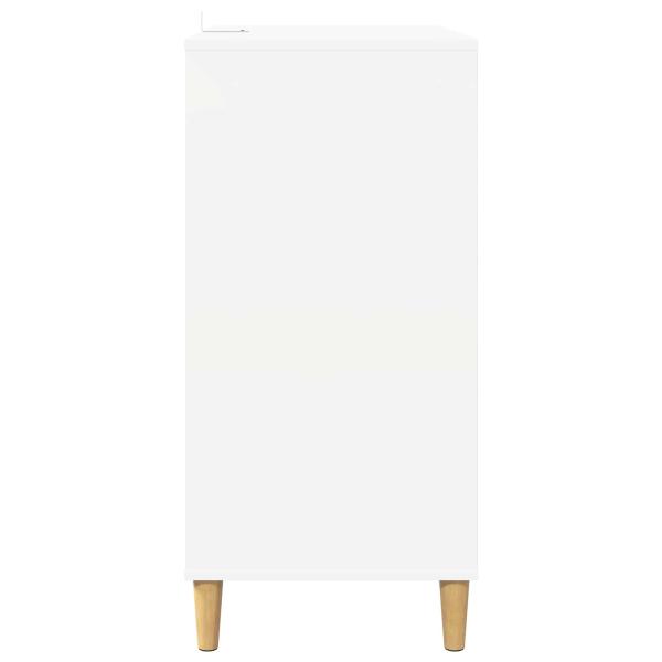 Plattenspieler Stand Wei? 71 x 39,5 x 83 cm Holzwerkstoff