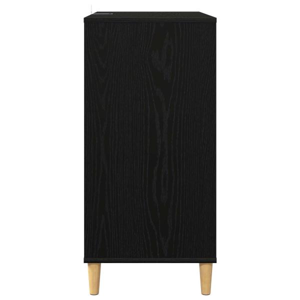 Plattenspieler Stand Schwarz Eichen-Optik 71 x 39,5 x 83 cm