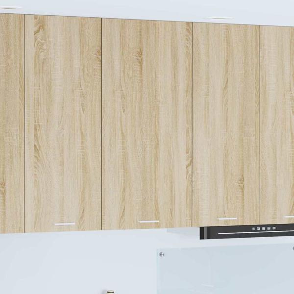 ARDEBO.de - H?ngeschrank Sonoma-Eiche und Wei? 50 x 31 x 100 cm