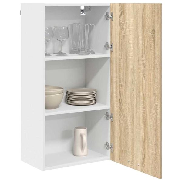 H?ngeschrank Sonoma-Eiche und Wei? 50 x 31 x 100 cm