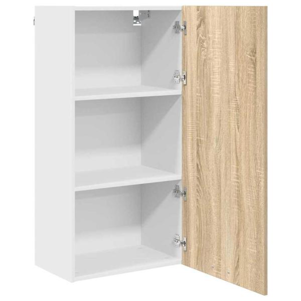 H?ngeschrank Sonoma-Eiche und Wei? 50 x 31 x 100 cm