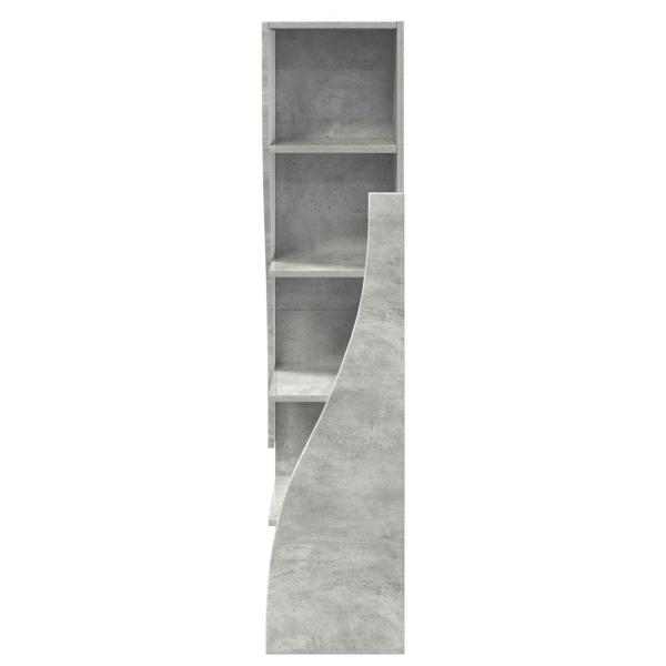 Eckschrank 32x32x140cm Holzwerkstoff Betongrau