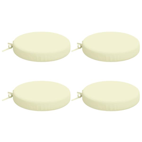 4-teilige Sitzkissen SOEST 4 stk. 100 % Polyester Creme