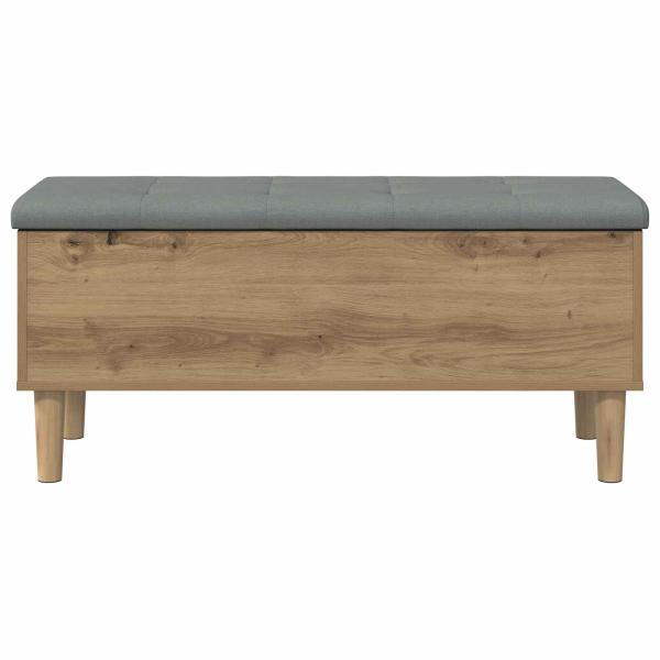 Aufbewahrungsbank mit Kissen Artisan-Eiche 102 x 42 x 46 cm
