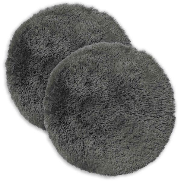 Kissen 2 stk. HEERLEN Hellgrün Ø 60 cm PV Fleece
