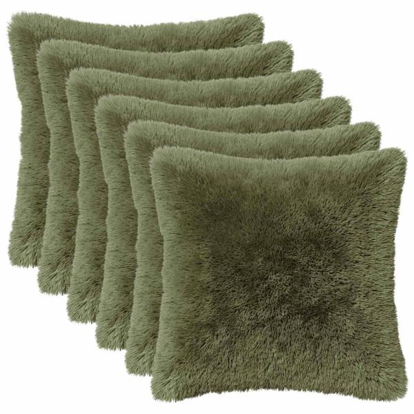 Kissen mit Kissen HEERLEN 12 Stk. Grün PV Fleece