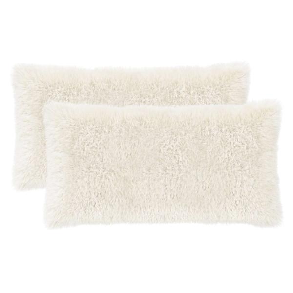 Kissen mit Kissen HEERLEN 12 Stk. Weiß PV Fleece