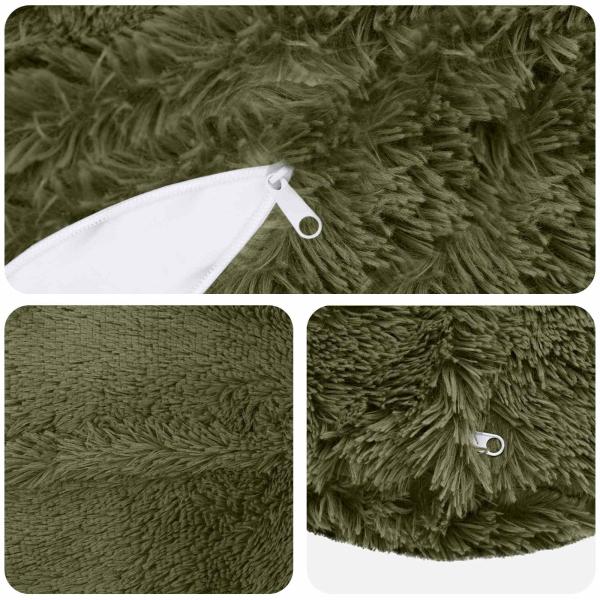 Kissen mit Kissen HEERLEN 2 Stk. Grün PV Fleece