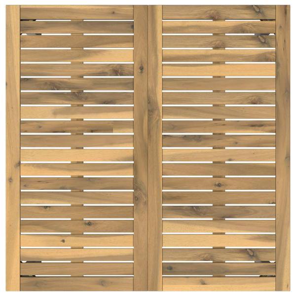 Gartentisch Weiß 80 x 80,5 x 75 cm Massivholz Akazie