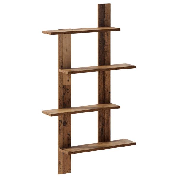 ARDEBO.de - Wandregal Altholz 61 x 13,5 x 105 cm Holzwerkstoff