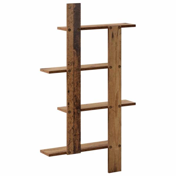 Wandregal Altholz 61 x 13,5 x 105 cm Holzwerkstoff