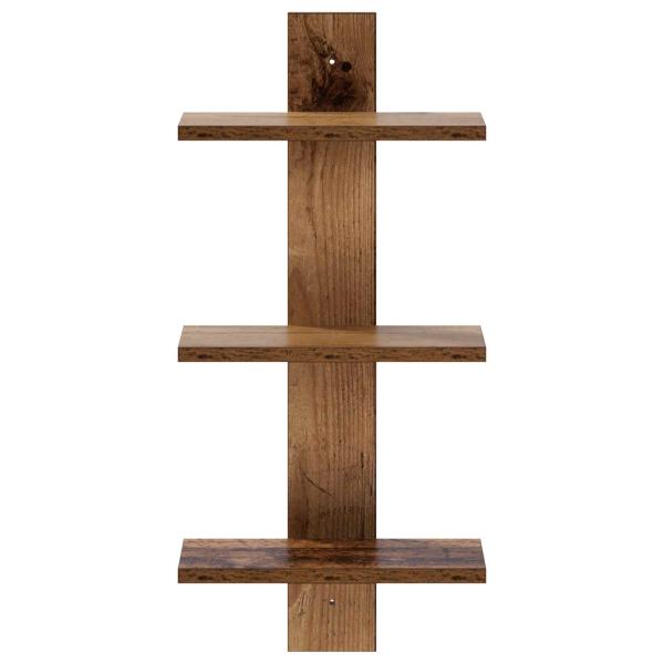 Wandregal Altholz 30 x 13.5 x 64.5 cm Holzwerkstoff