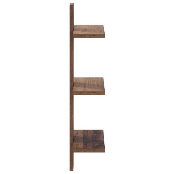 Wandregal Altholz 30 x 13.5 x 64.5 cm Holzwerkstoff