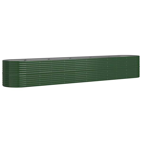 Hochbeet Verzinkter Stahl 440x80x68 cm Grün