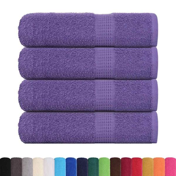 Handtücher FROGN 4 Stk. Lila 50x100 cm 360 g/m²