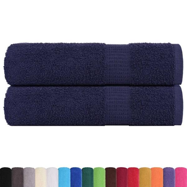 Badetücher FROGN 2 Stk. Marineblau 100x150 cm 360 g/m²